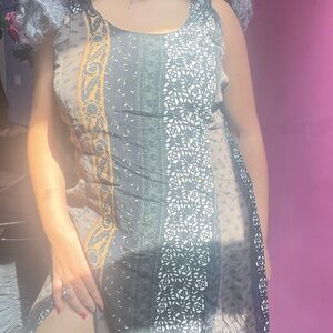 Patchwork Maxi Dress